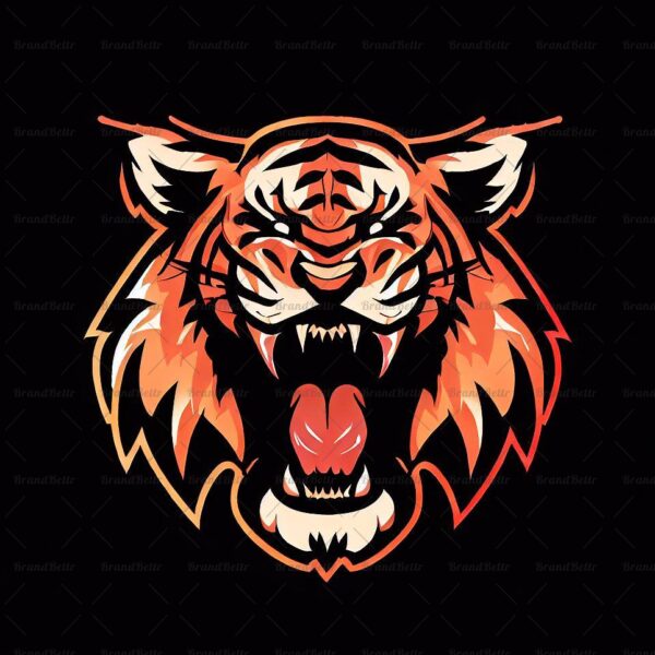 Brüllender Tiger